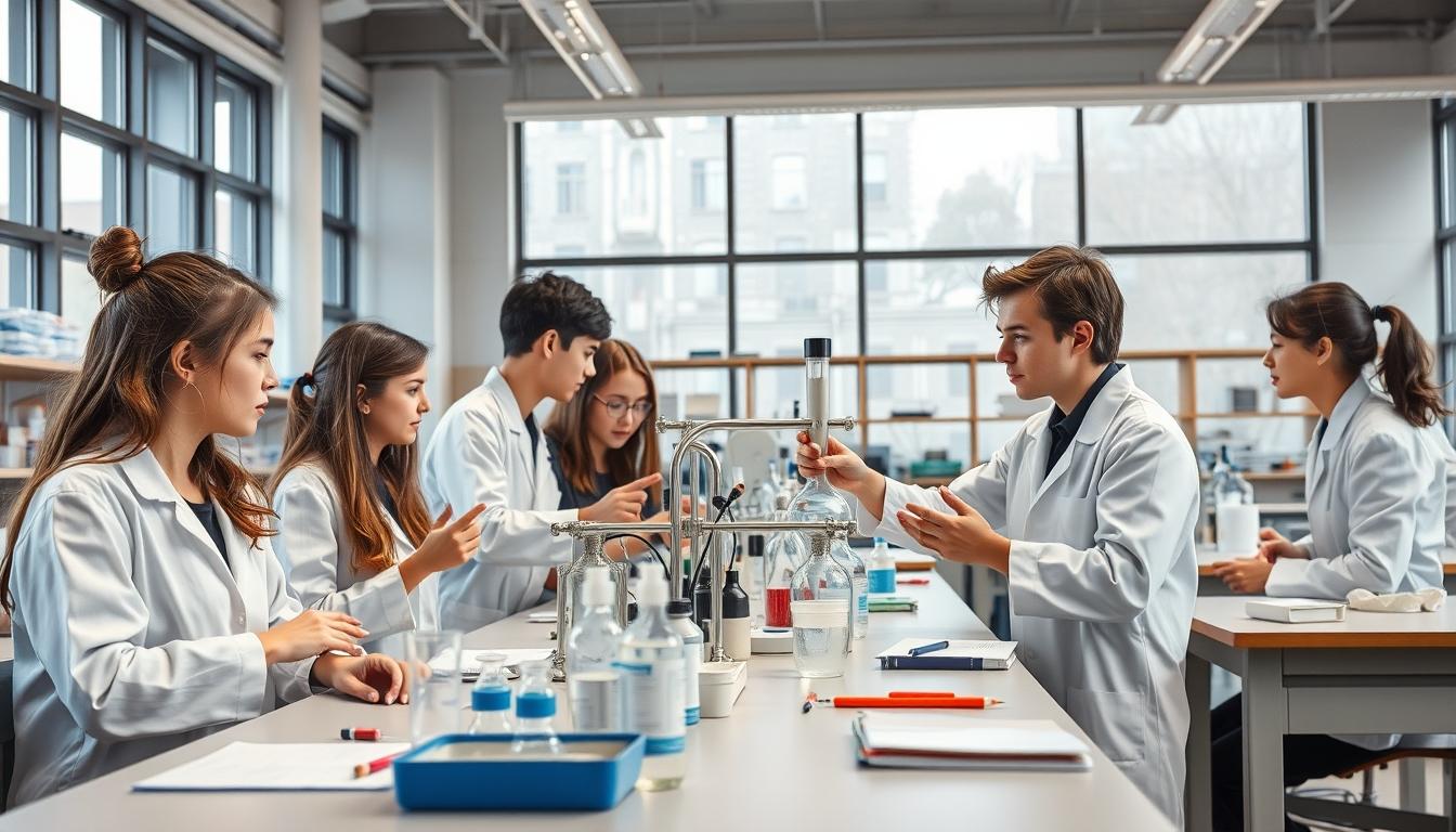 Structured study materials and learning resources on a desk